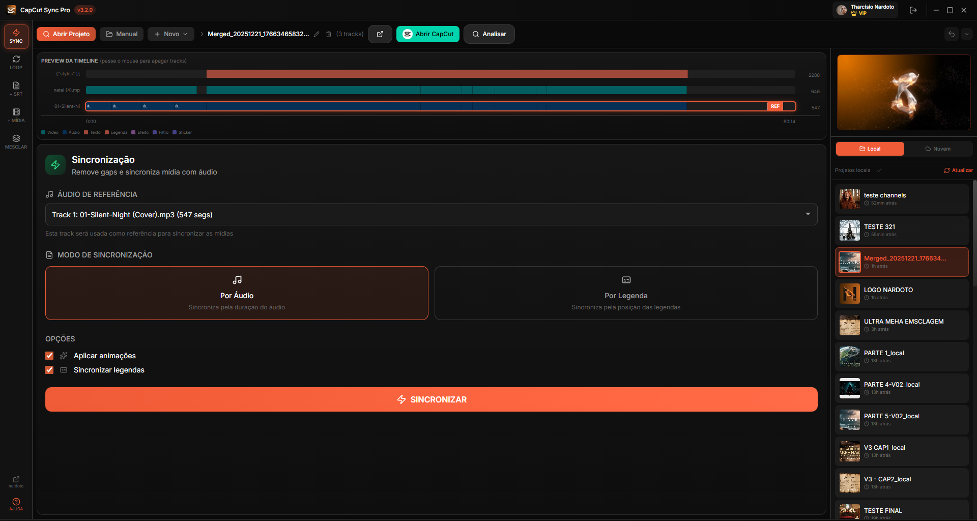 CapCut Sync Pro - Sincronização