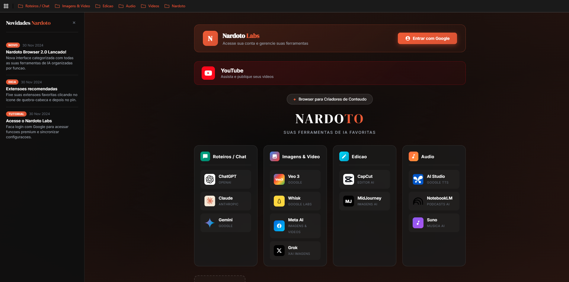 Nardoto Browser Preview